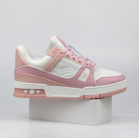 Louis Vuitton Trainer Low Pink White