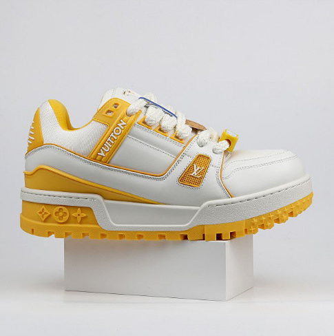 Louis Vuitton LV Maxi Trainer Low White Yellow