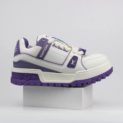 Louis Vuitton LV Maxi Trainer Low White Purple