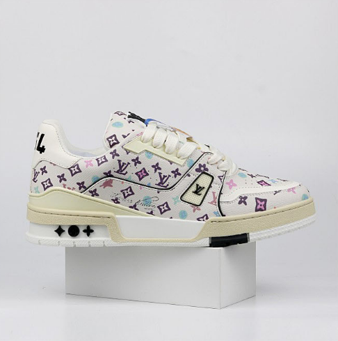 Louis Vuitton LV Trainer Low White Multicolor Monogram