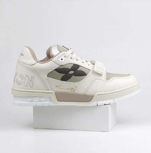 Louis Vuitton LV Trainer Low Cream Monogram