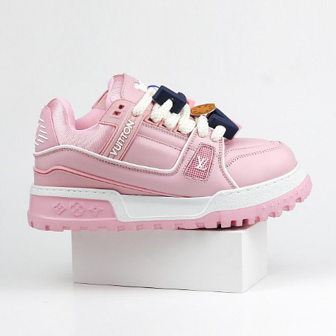Louis Vuitton LV Maxi Trainer Low Pink White