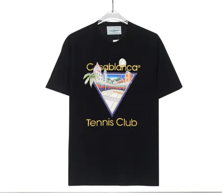 Casablanca Tennis Club Black Graphic T-Shirt - 1