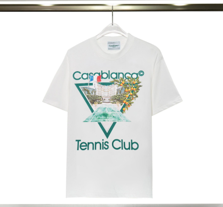Casablanca Tennis Club White Graphic T-Shirt - 11