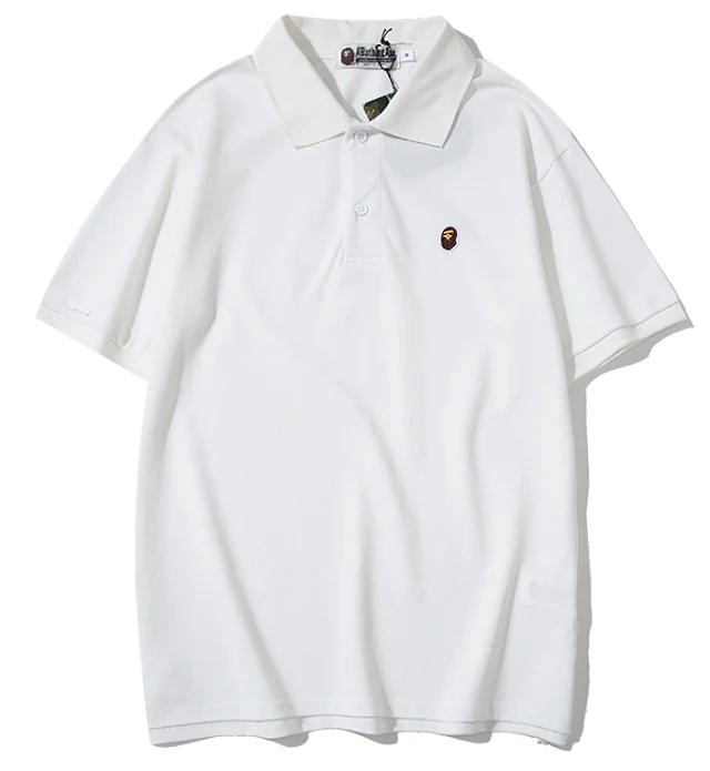A Bathing Ape Shirts Short-Sleeve Polo Shirt with Head Logo product detail image 8