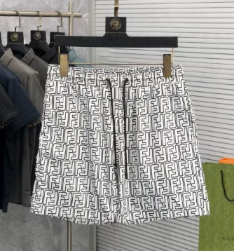 FENDI All-Over FF Monogram Beach Shorts