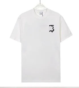 Burberry T-Shirts Short-Sleeve T-Shirt with Check Patch and Equestrian Knight Logo product detail image 6