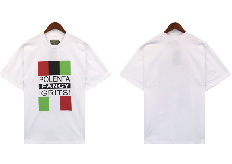Denim Tears Polenta Fancy Grits Colorblock Tee White