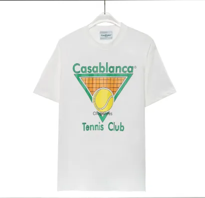 Casablanca Tennis Club Graphic T-Shirt White - 1