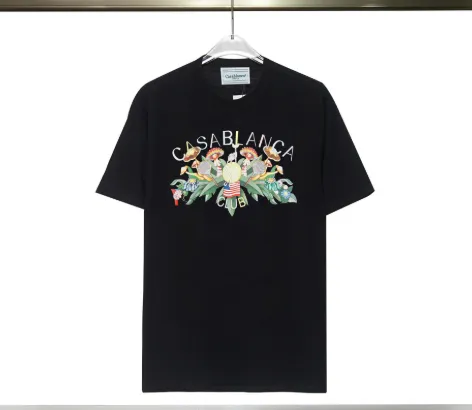 Casablanca Tropical Print Black T-Shirt - 1