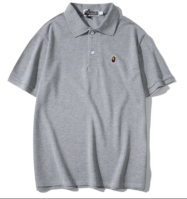 A Bathing Ape Shirts Short-Sleeve Polo Shirt with Head Logo product detail image 9