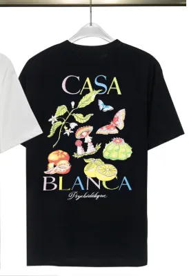 Casa Blanca Psychedelic Graphic Black T-Shirt - 1