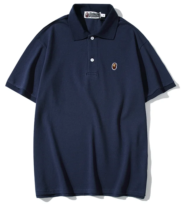 A Bathing Ape Shirts Short-Sleeve Polo Shirt with Head Logo product detail image 10