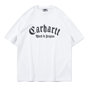 Carhartt Work In Progress Gothic Logo White T-Shirt - 13