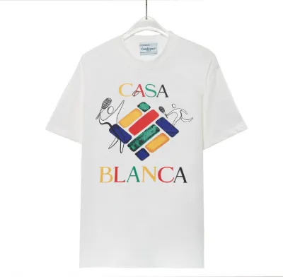 Casa Blanca Multicolor Graphic Print White T-Shirt - 1