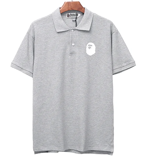 A Bathing Ape Shirts Short-Sleeve Polo Shirt with Head Logo product detail image 4