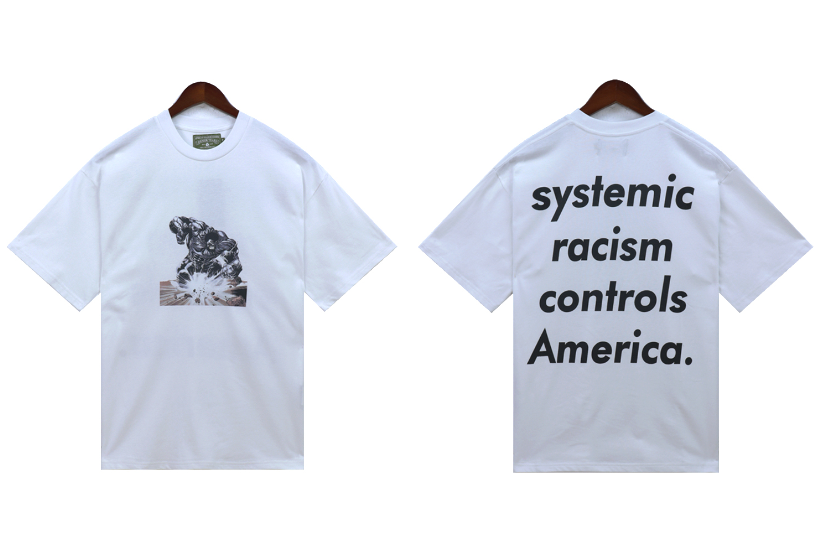 Denim Tears Systemic Racism Protest Graphic Tee White