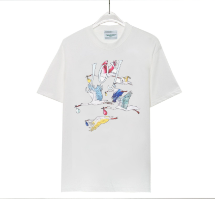 Casablanca Tennis Club White Graphic T-Shirt - 8