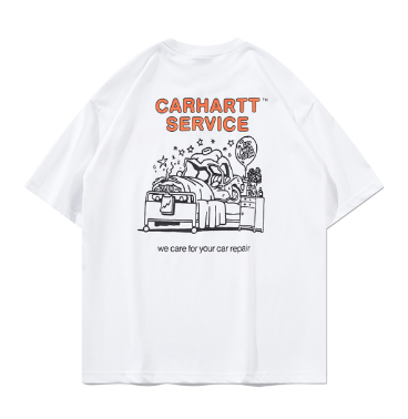 Carhartt Work In Progress Gothic Logo White T-Shirt - 10
