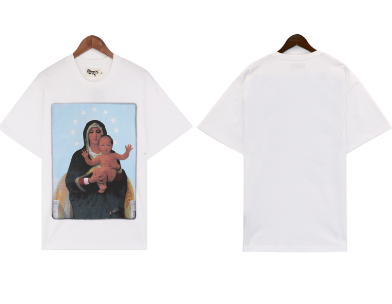 Denim Tears Madonna and Child Graphic Tee White