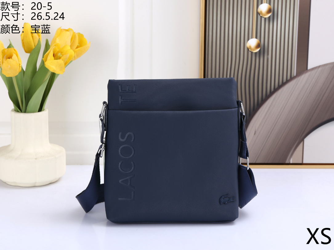 Lacoste Messenger Bag Black Crossbody Bag - 3