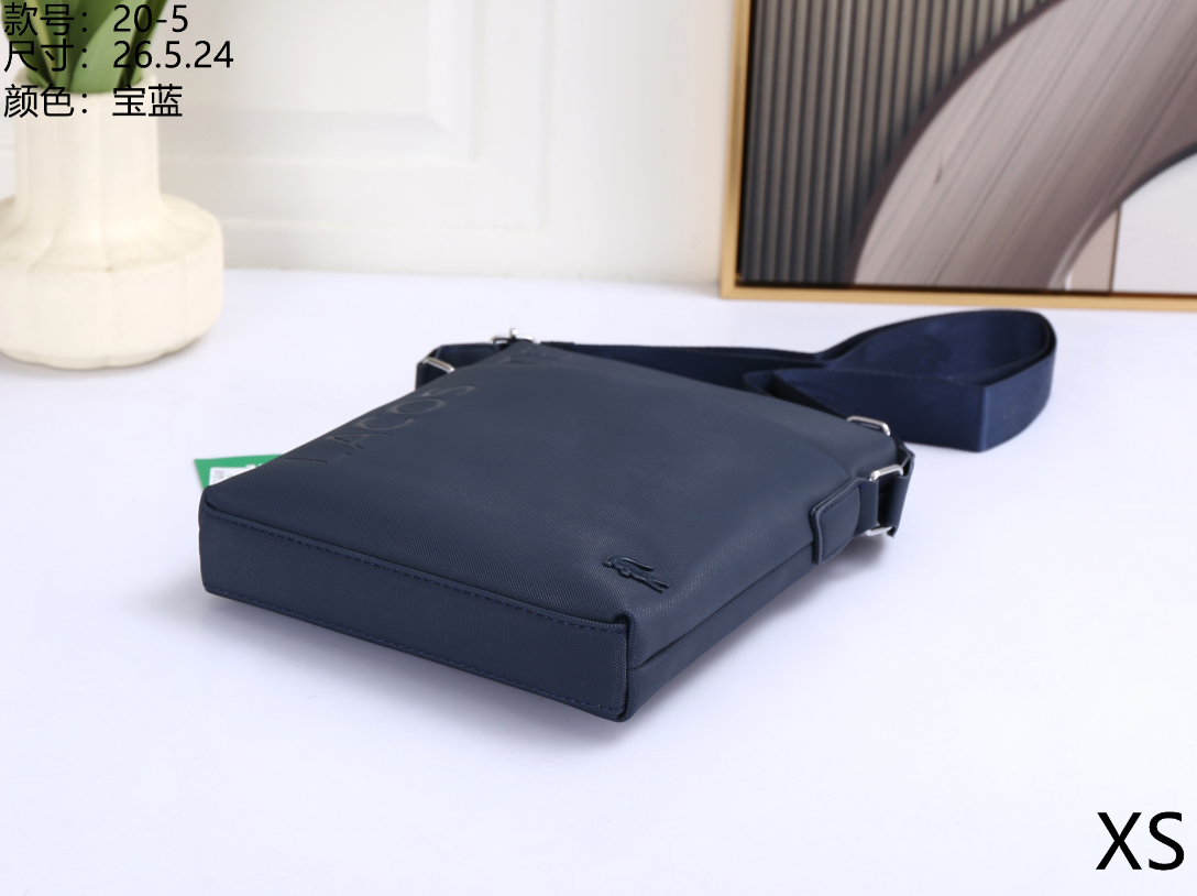 Lacoste Messenger Bag Black Crossbody Bag - 6