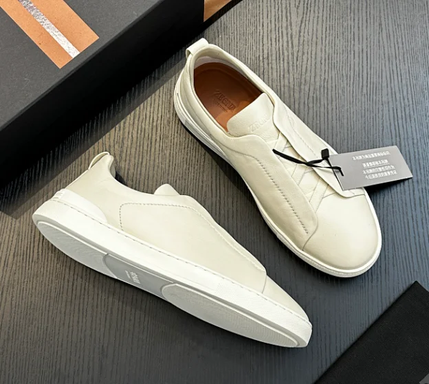 ZEGNA Sneakers Triple Stitch Suede with Woven Sole product detail image 7