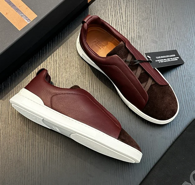 ZEGNA Sneakers Triple Stitch Suede with Woven Sole product detail image 5