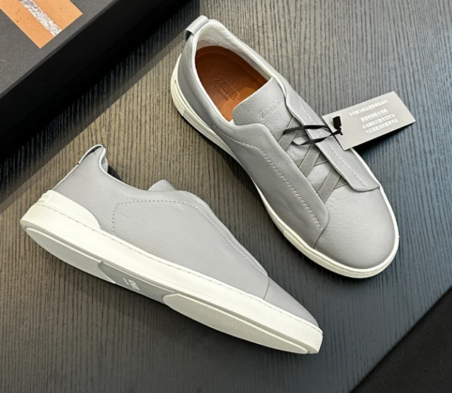 ZEGNA Sneakers Triple Stitch Suede with Woven Sole product detail image 9