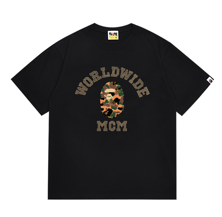 A Bathing Ape Multi-Logo Graphic Black T-Shirt product detail 13 in Litbuy spreadsheet finds