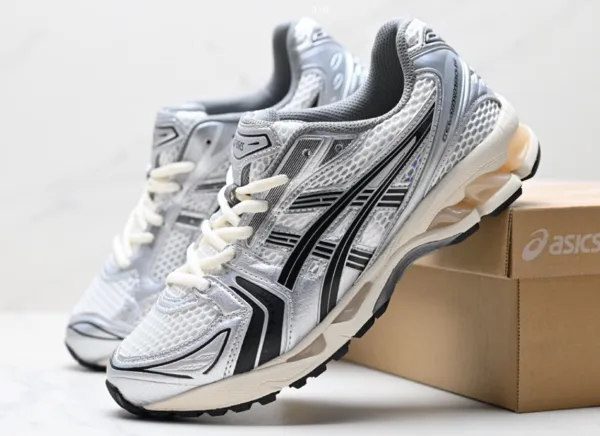 Asics Gel-Kayano 14 Silver White Running Shoes - 9