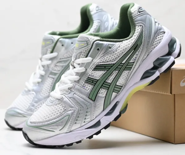 Asics Gel-Kayano 14 Silver White Running Shoes - 10