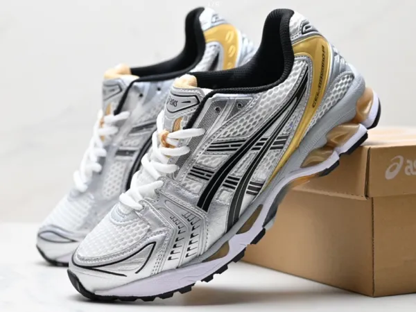 Asics Gel-Kayano 14 Silver White Running Shoes - 11