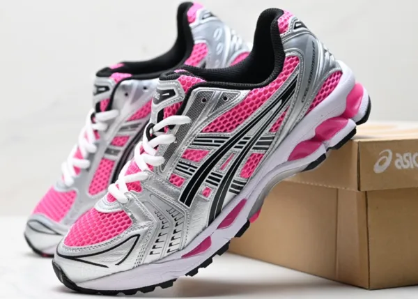 Asics Gel-Kayano 14 Silver White Running Shoes - 6