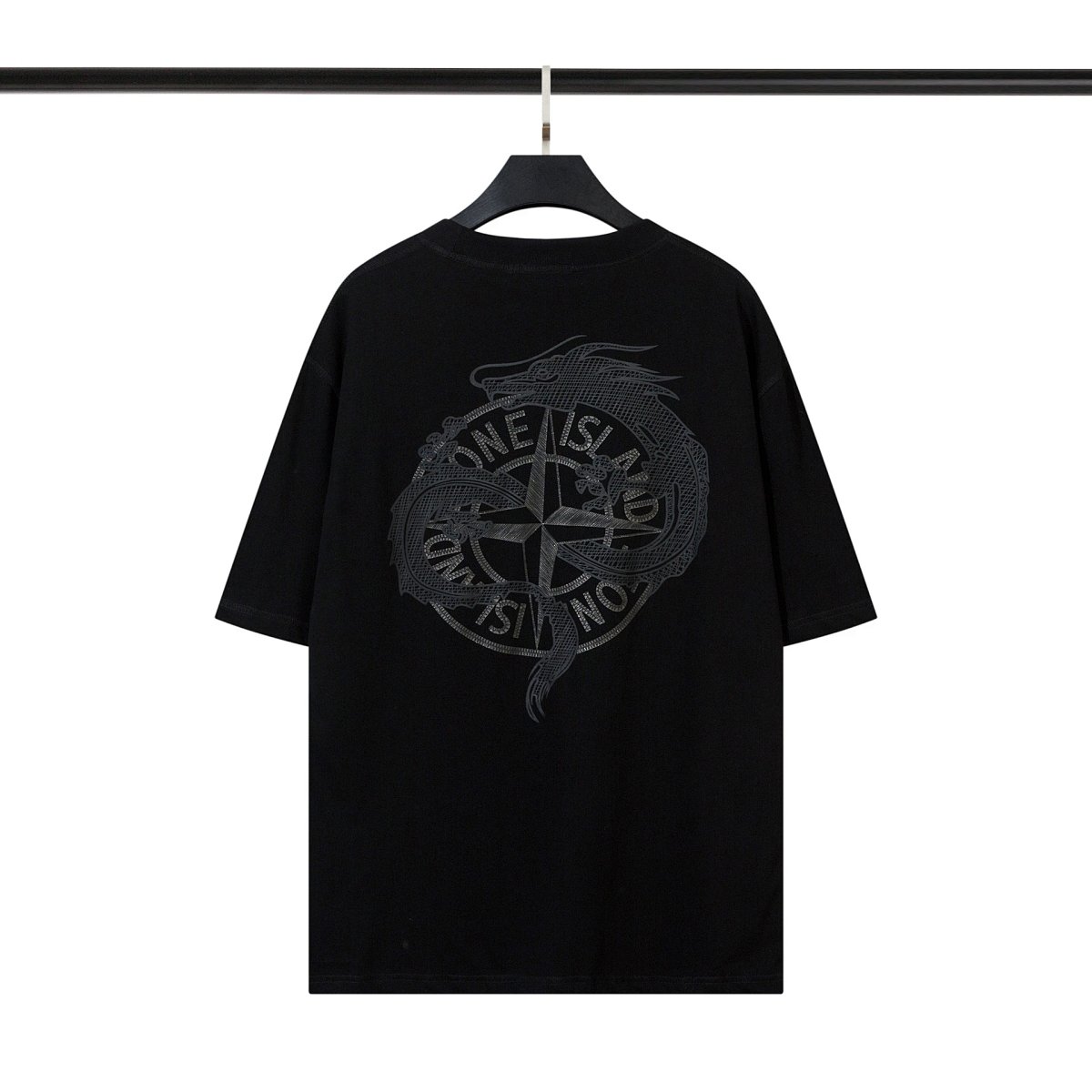 Stone Island Embroidered Logo Beige T-Shirt product detail 5 in Litbuy spreadsheet finds