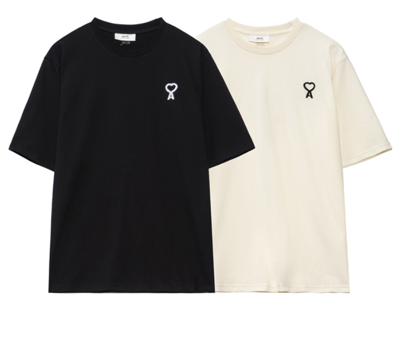 AMI Paris Arch Logo T-Shirt Black - 3