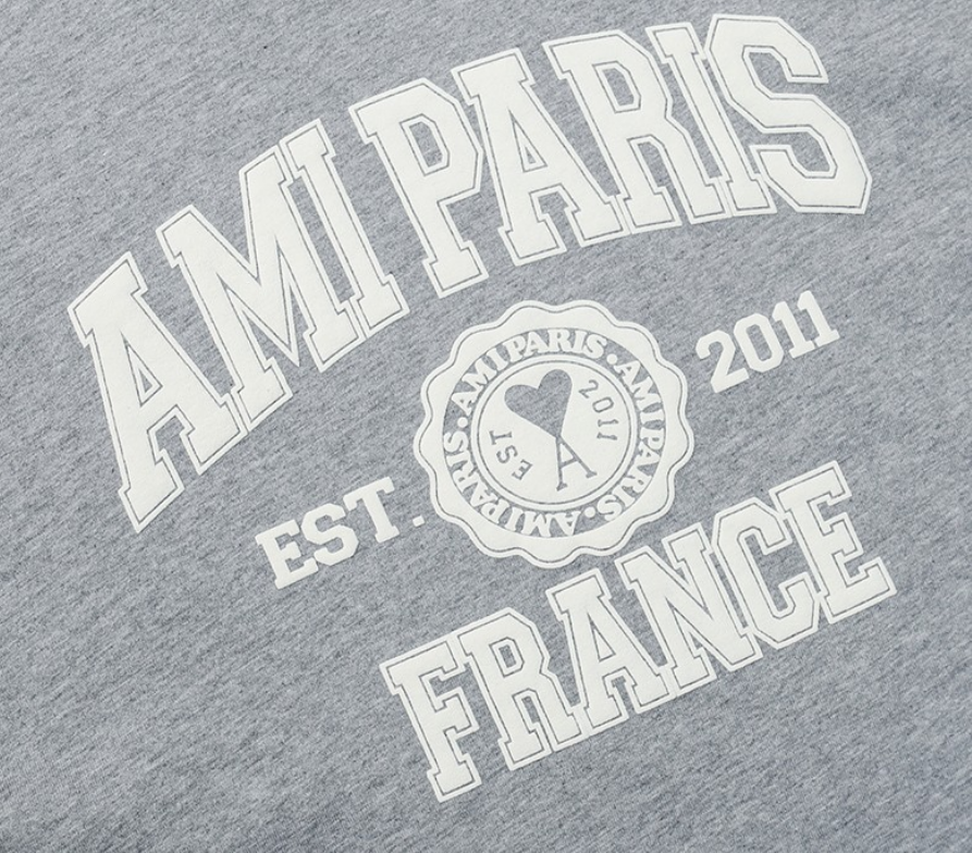 AMI Paris Arch Logo T-Shirt Black - 7