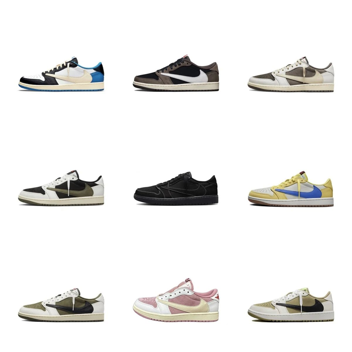 Air Jordan Nike x Travis Scott Air Jordan 1 Low OG 'Olive' Sneakers Basketball Shoes product detail 2 in Litbuy spreadsheet finds