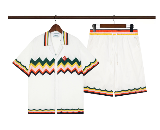 Missoni Zigzag Knit Shirt and Shorts Set Blue White Casual Set product detail 15 in Litbuy spreadsheet finds