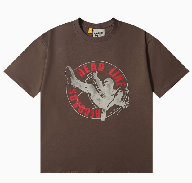 Gallery Dept. Dead Line Slugger T-Shirt Brown