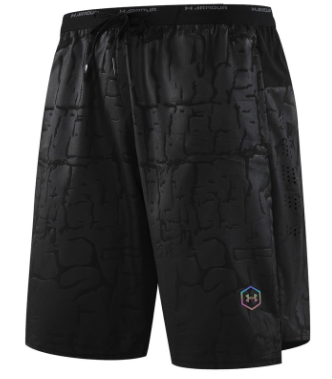 Design Abstract Print Performance Shorts Gray - 11
