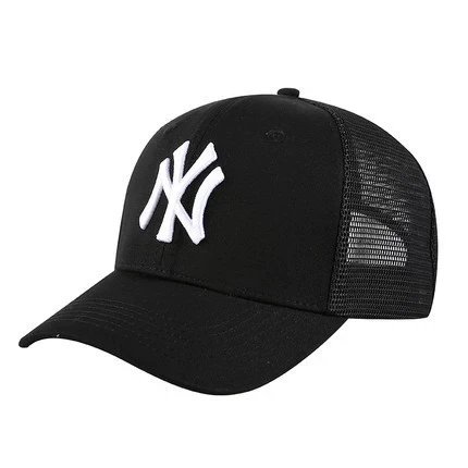 New Era 47 Brand Yankees Trucker Cap Black White