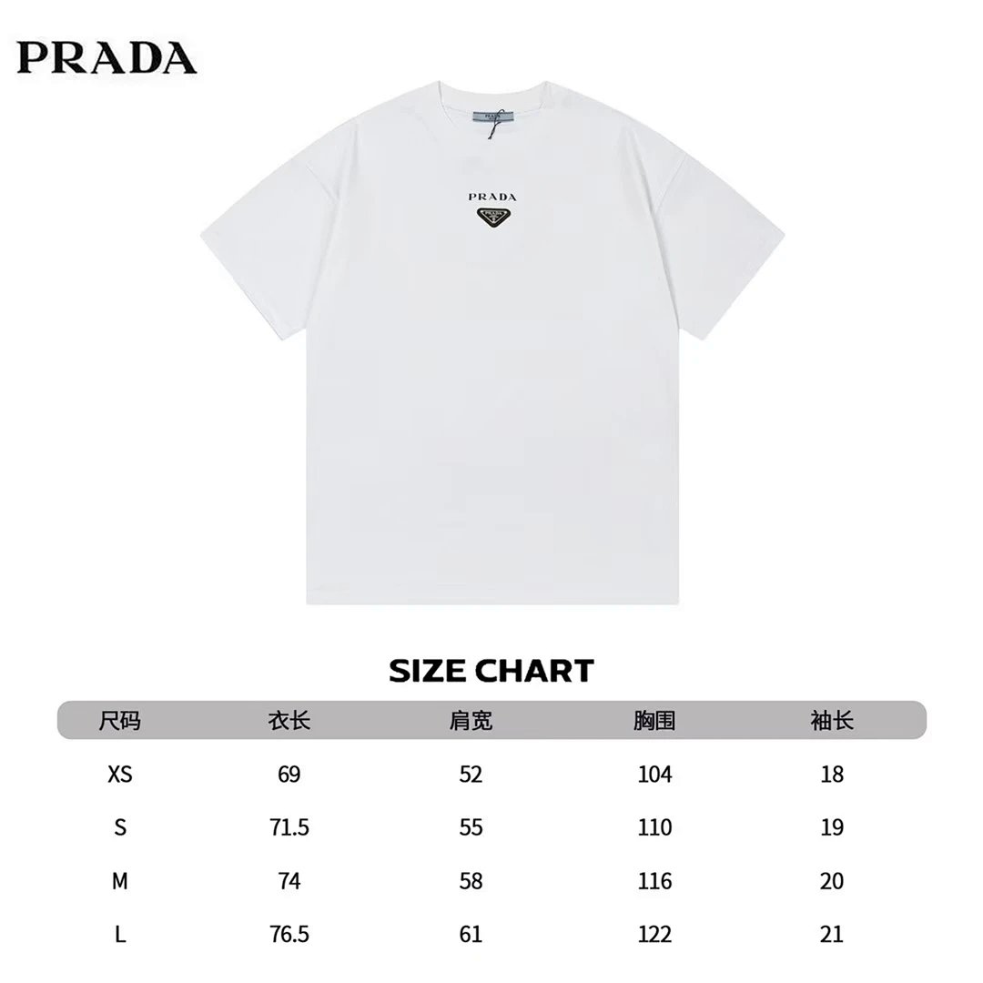 Prada Re-Nylon Triangle Logo Black T-Shirt product detail 15 in Litbuy spreadsheet finds