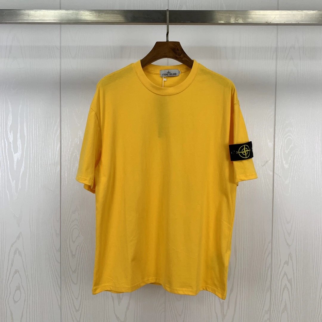 Stone Island Compass Badge Tee Yellow