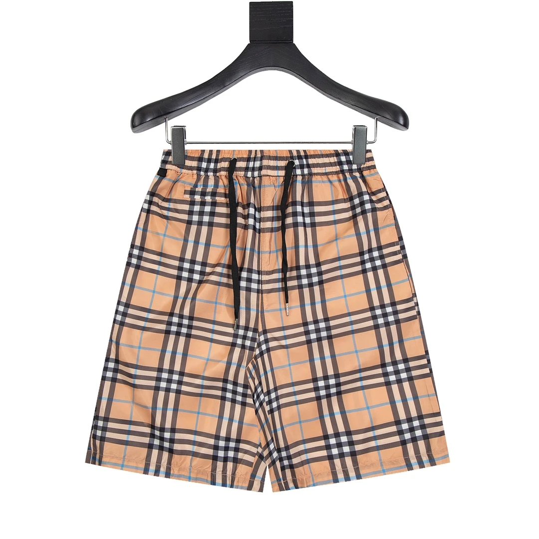 Burberry Swim Shorts Orange Check
