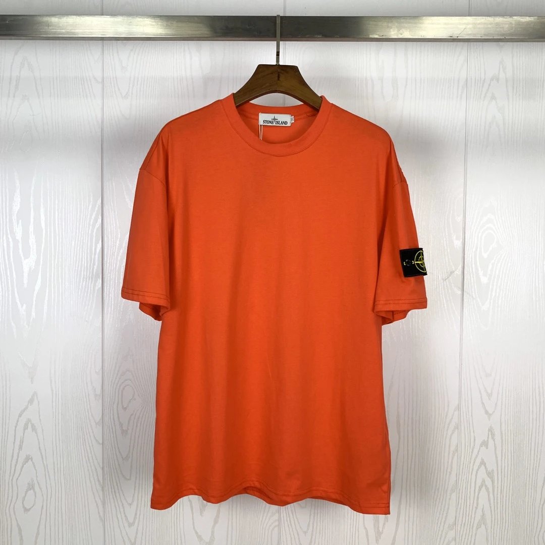 Stone Island Compass Badge Tee Orange