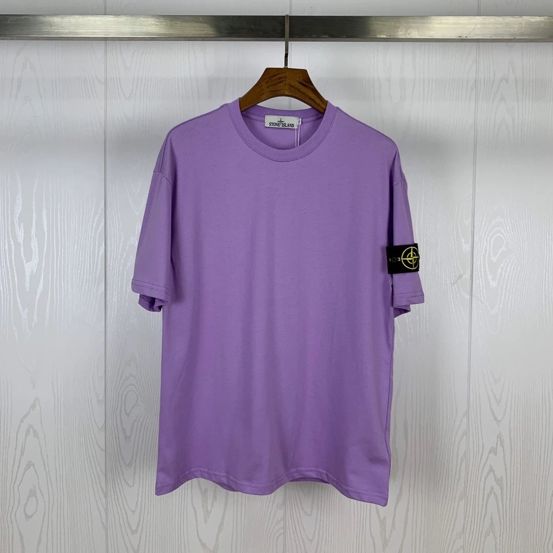 Stone Island Compass Badge Tee Purple