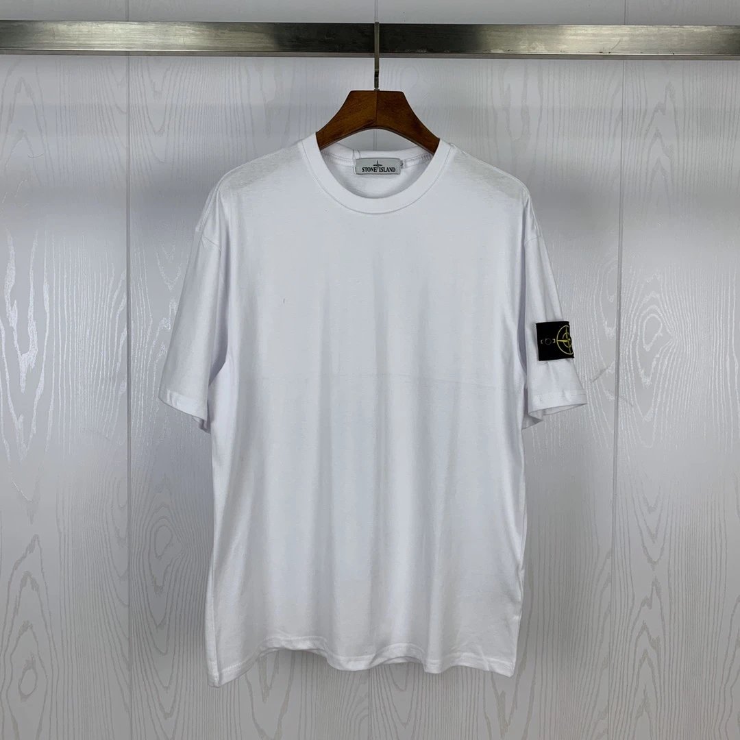 Stone Island Compass Badge Tee White