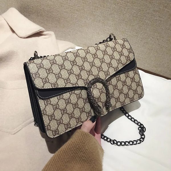 Gucci Dionysus GG Marmont Mini Chain Bag Beige Canvas Shoulder Bag product listing in Litbuy spreadsheet finds