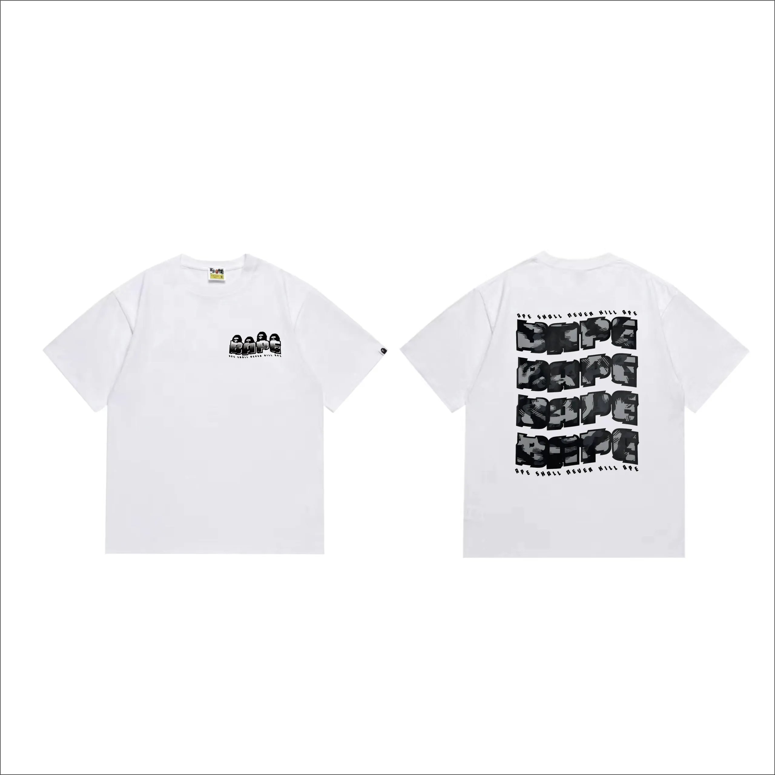 BAPE Ape Shall Never Kill Ape Tee White